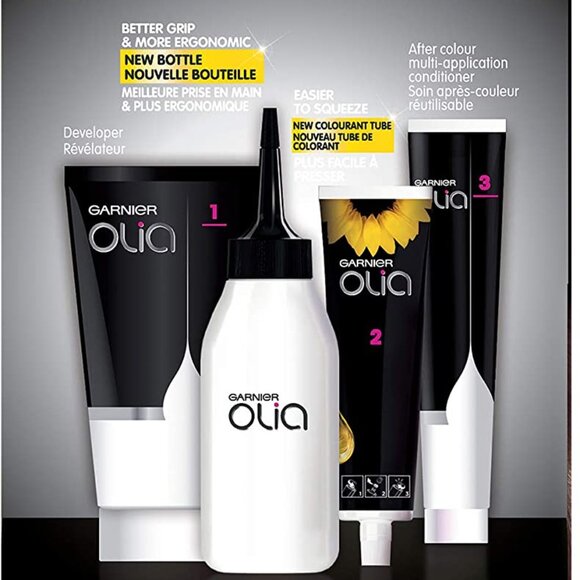 Garnier Olia Permanent Oil Powered Hair Color, 5.15 Iced Chocolate Brown - Picture 2 of 7